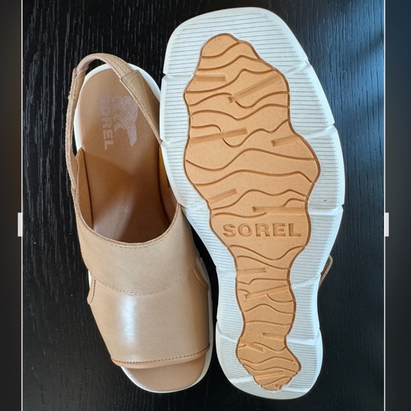 Sorel Women's Joanie III Slingback Sandals Honest Beige, White - Picture 13 of 16